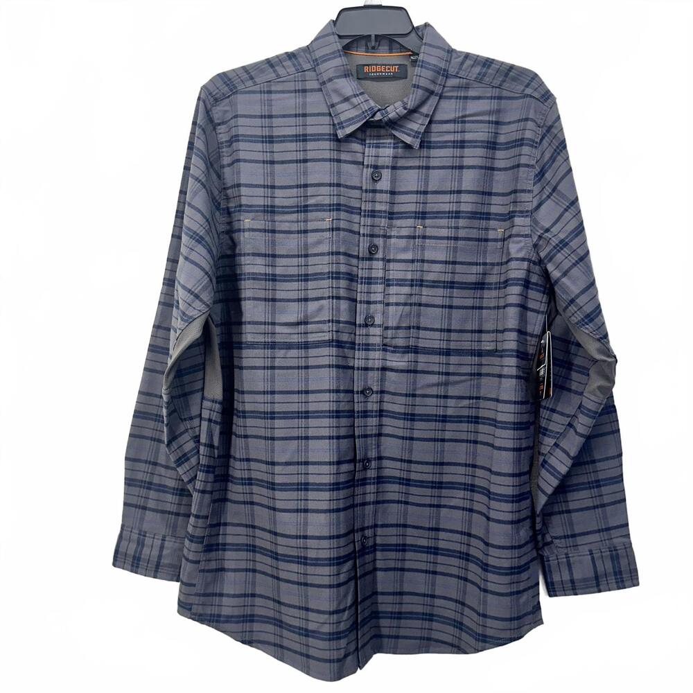 Ridgecut Toughwear Men's Long Sleeve Plaid Casual Shirt XLT